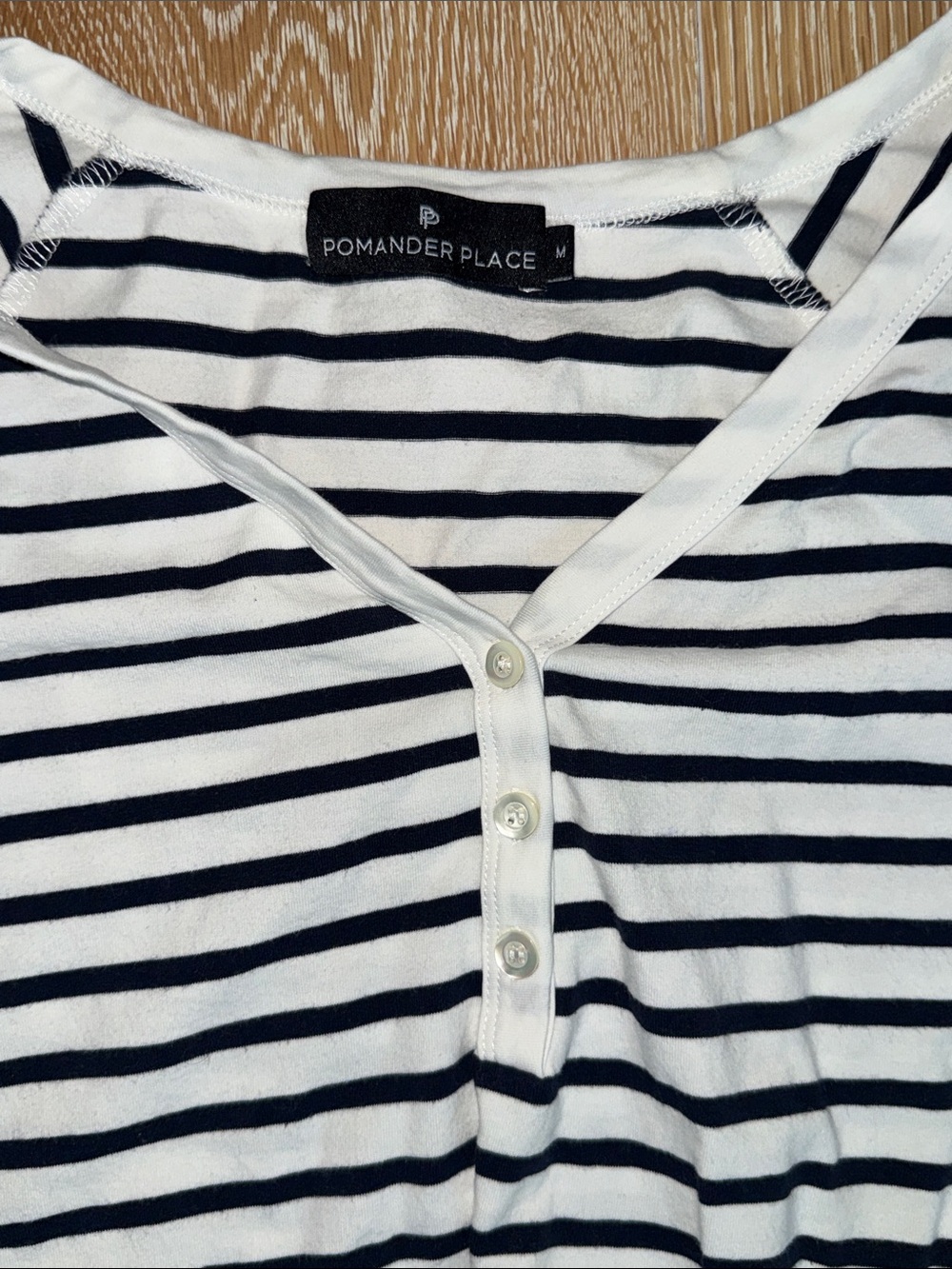 Pomander Place Black & White Striped Women's Pajama Set - Picture 4 of 6